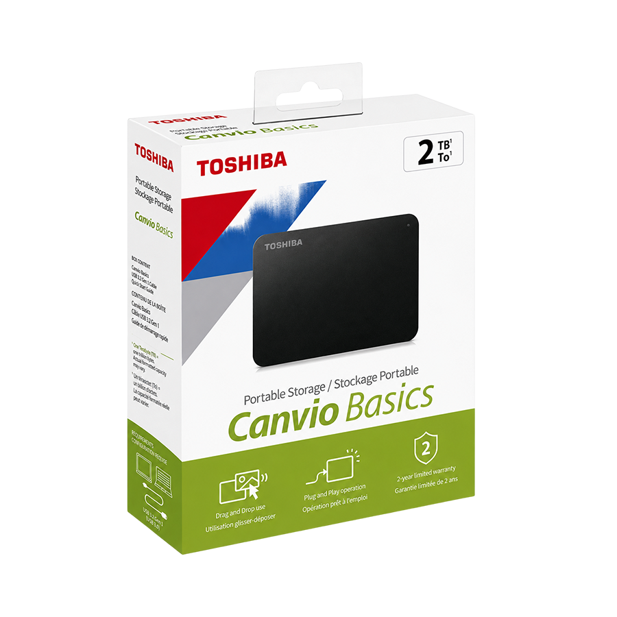 Toshiba Canvio Basics 2TB Portable External Hard Drive