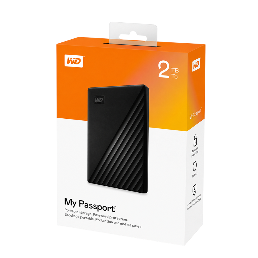 WD My Passport 2TB Portable External Hard Drive