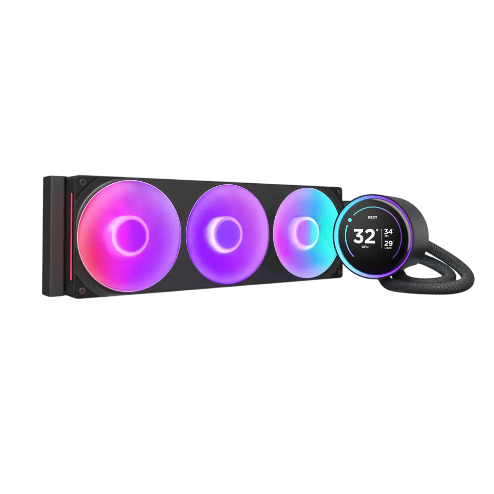 NZXT Kraken Elite 360 RGB (2024) 360mm AIO Liquid CPU Cooler – Black