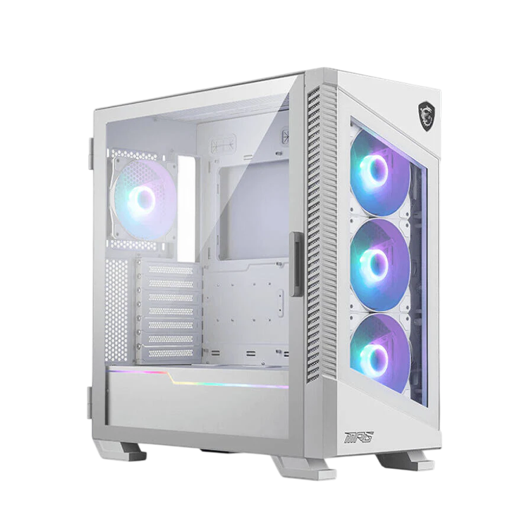 MSI MPG VELOX 100R White – Mid-Tower Gaming PC Case