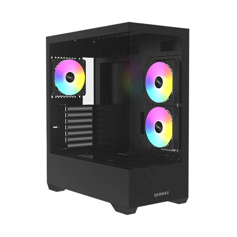 RAIDMAX INFINITA I801 ATX Mid-Tower Gaming PC Case – Black