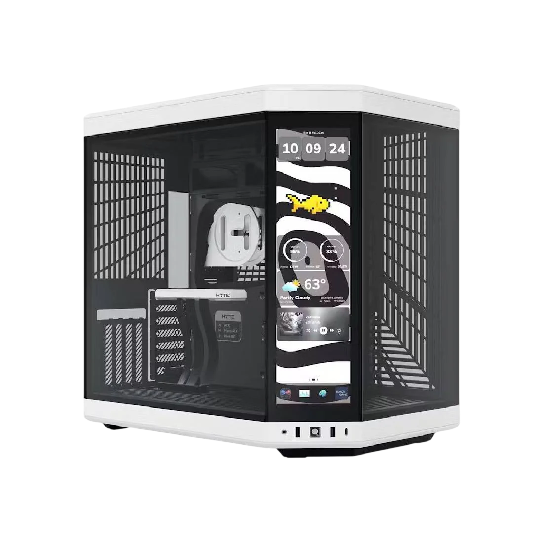 HYTE Y70 Touch Infinite Panda Premium Mid-Tower Gaming PC Case