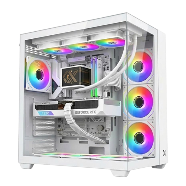 White Gaming PC – Ryzen 7 7800X3D, RTX 5070 12GB, 32GB DDR5, 1TB NVMe SSD