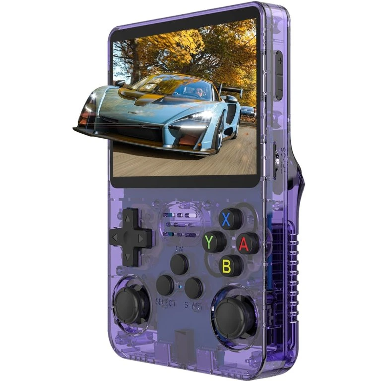 R36S Retro Handheld Game Console Blue