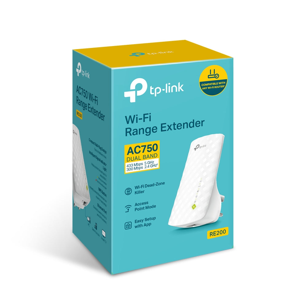 TP‑Link RE200 AC750 Wi‑Fi Range Extender