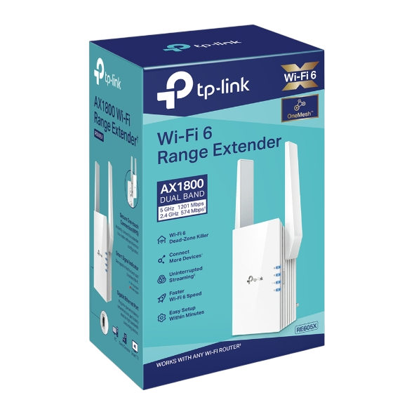 TP-Link RE605X AX1800 Wi-Fi 6 Range Extender