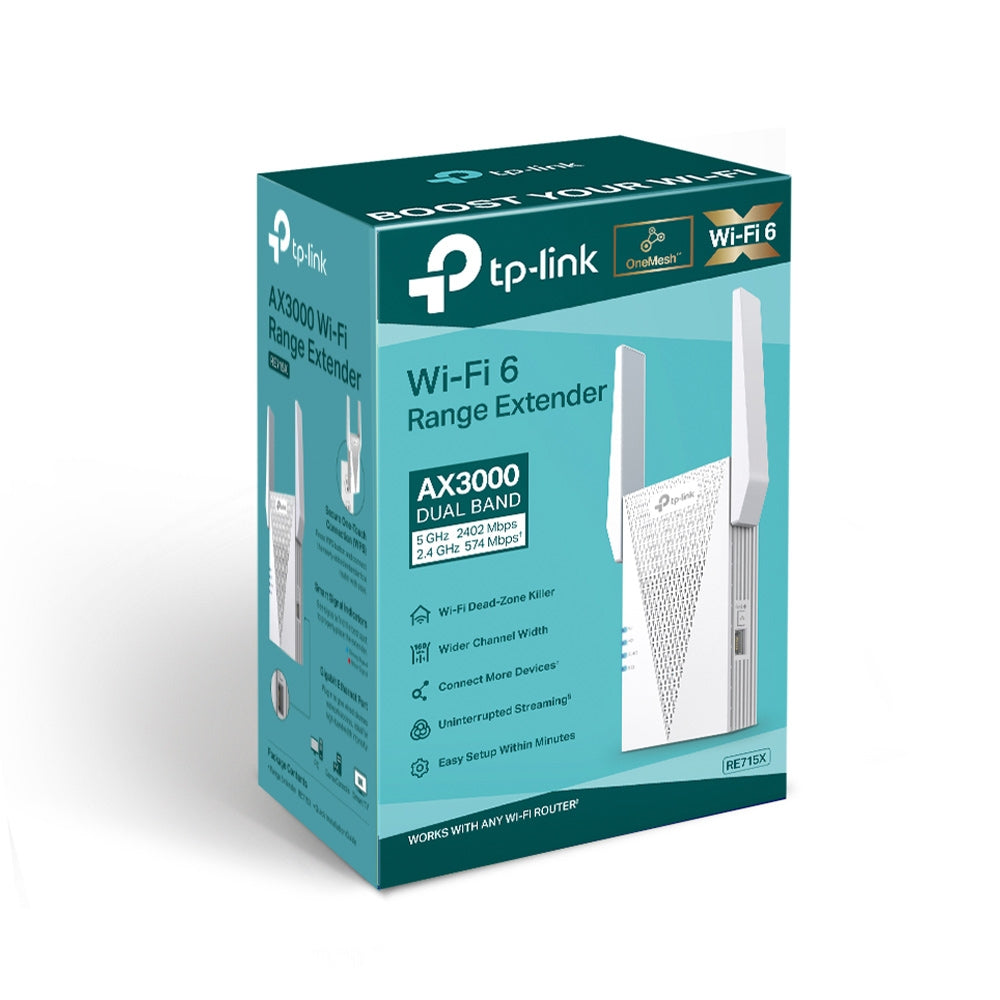 TP-Link RE715X AX3000 Wi-Fi 6 Range Extender