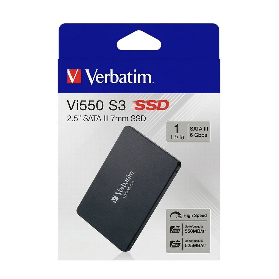 Verbatim VI550 S3 1TB SSD – 2.5” SATA III Internal Solid State Drive