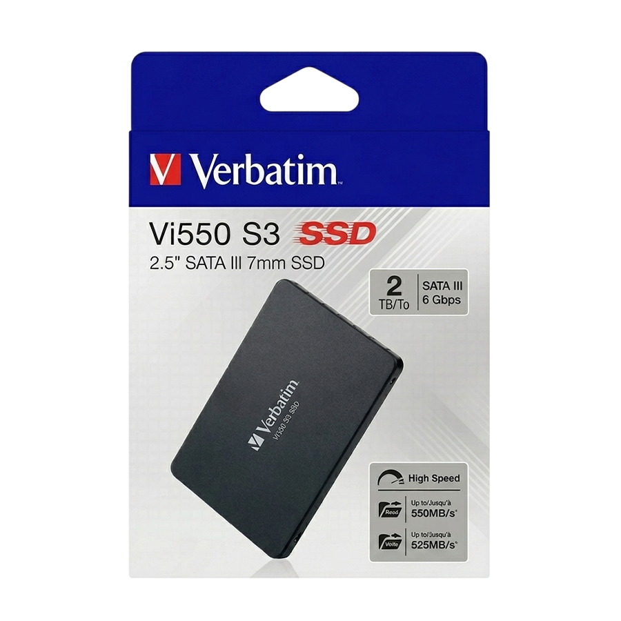 Verbatim VI550 S3 2TB SSD – 2.5” SATA III Internal Solid State Drive