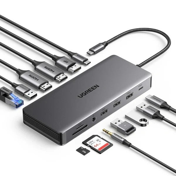 UGREEN 13-in-1 USB-C Hub with 4K@60Hz Display – CM681 (P/N 15978)