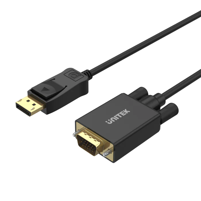 UNITEK DisplayPort to VGA Cable – 1.8M, DP 1.1a to VGA 1920×1200 (Y-5118F)