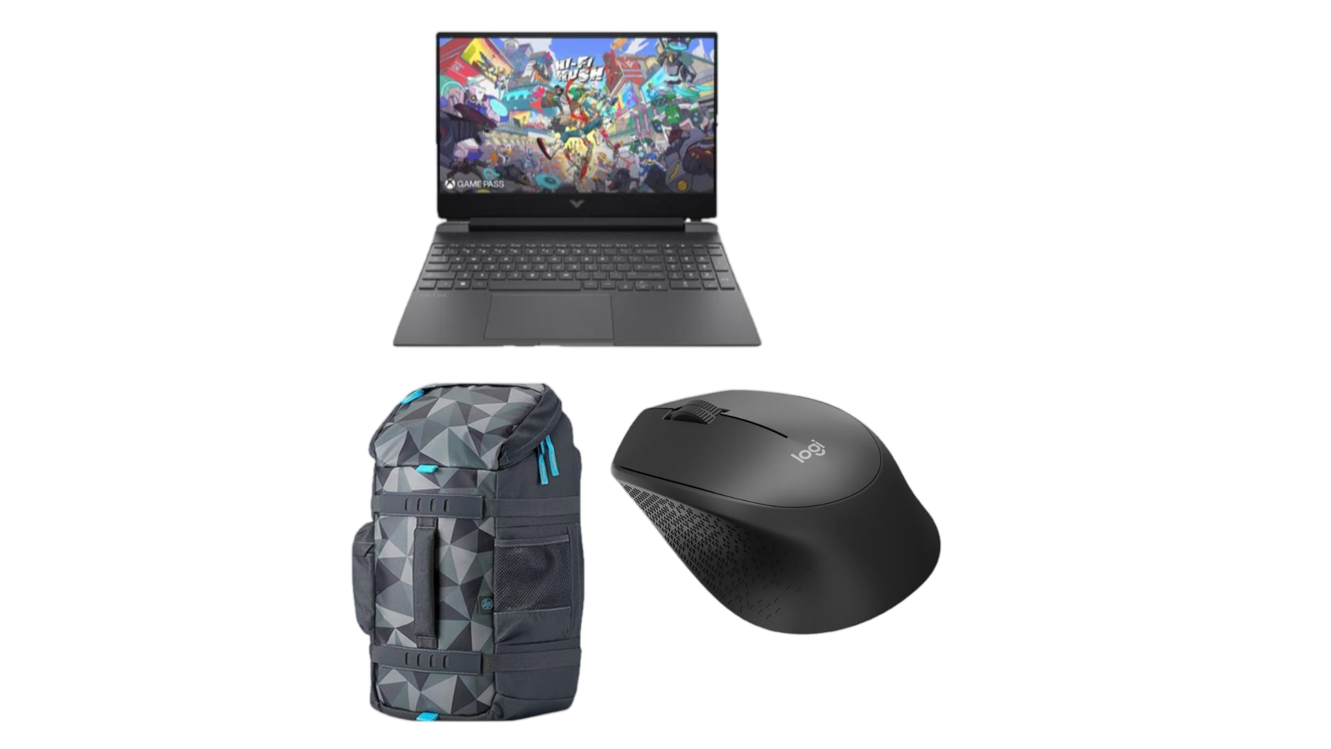 HP Victus 15-fa2000ne Gaming Laptop – Intel Core i7 240H | RTX 5050 8GB | 15.6” FHD 144Hz | 8GB RAM | 512GB SSD + Bag & Wireless Mouse Bundle