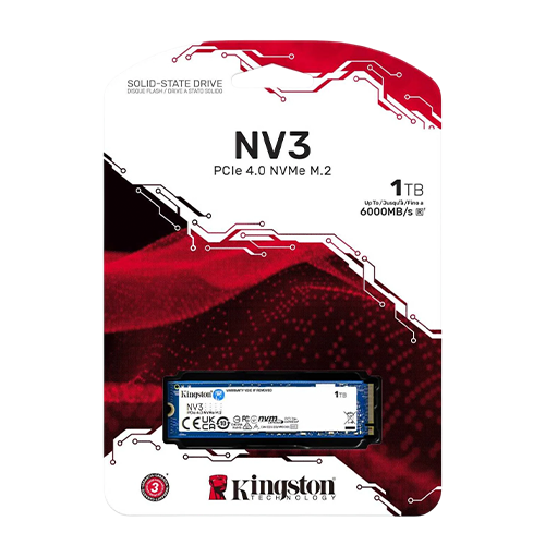 Kingston NV3 1TB NVMe SSD – M.2 PCIe 4.0 Internal Solid State Drive