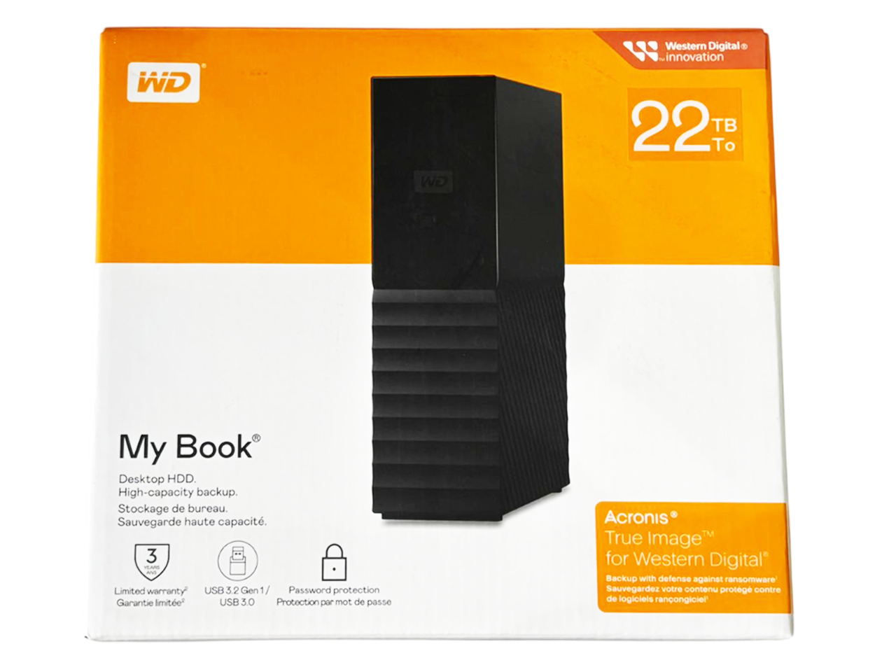 WD My Book 22TB Desktop External Hard Drive