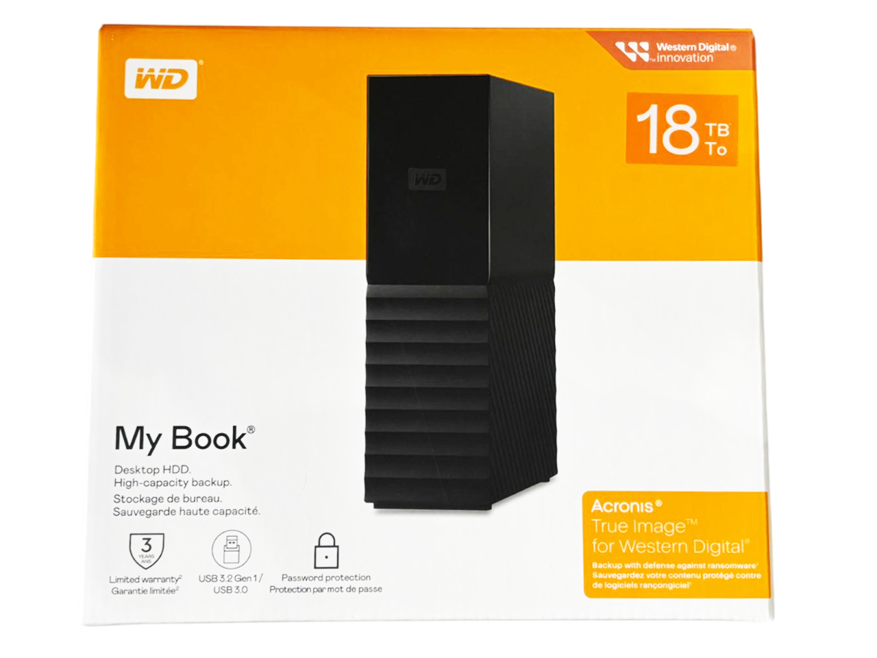 WD MY BOOK – 18TB DESKTOP EXTERNAL HARD DRIVE