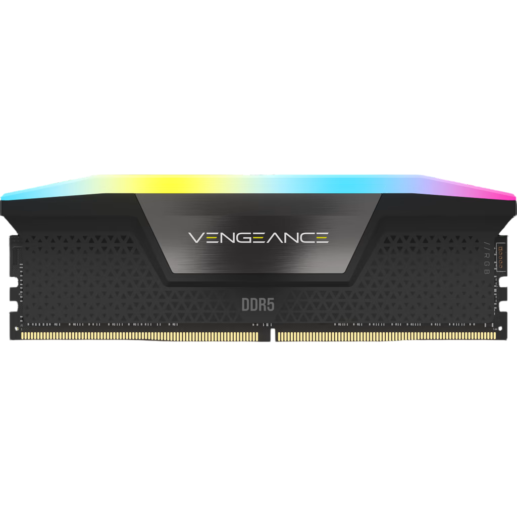 Corsair Vengeance RGB DDR5 32GB (1x32GB) 6000MHz CL38 Gaming RAM – XMP & AMD EXPO Black