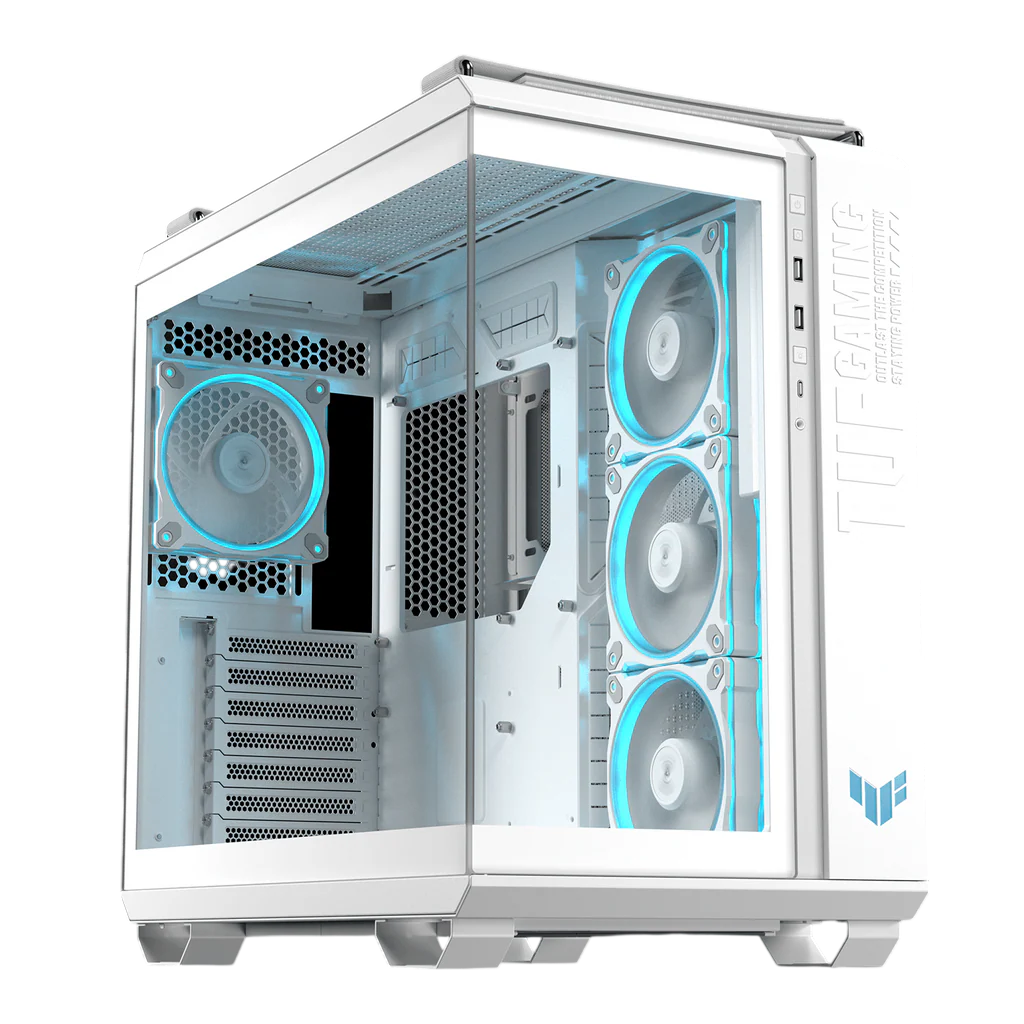 ASUS TUF Gaming GT502 Horizon Mid-Tower ATX Gaming Case – White