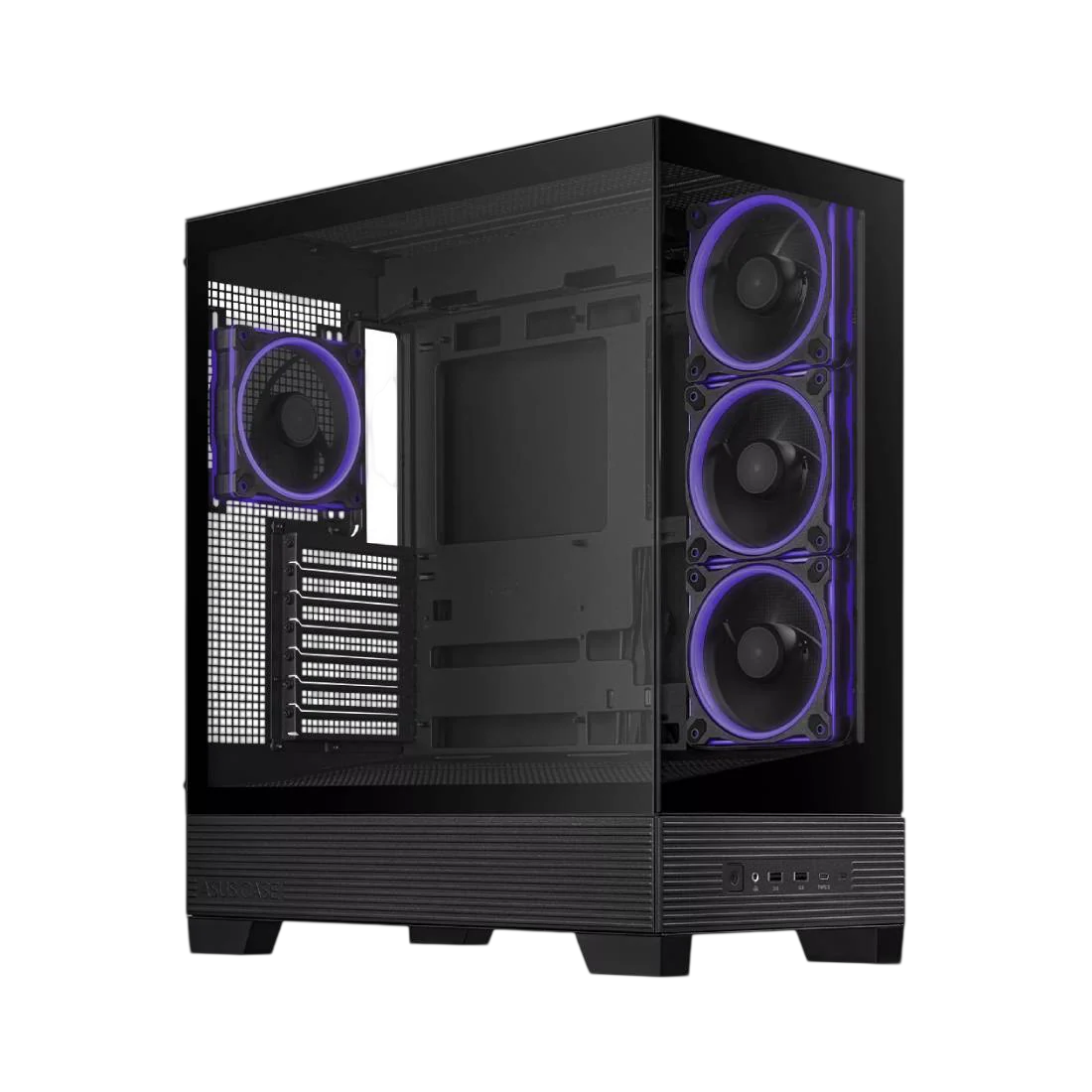 ASUS A31 Plus TG ARGB Mid-Tower ATX Gaming Case – Black