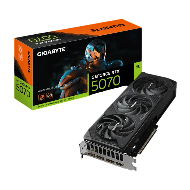 GIGABYTE GeForce RTX 5070 WINDFORCE 3X OC 12GB Graphics Card