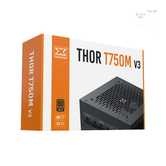 Xigmatek Thor T750M V3 750W Power Supply – 80+ Bronze Full Modular ATX 3.1