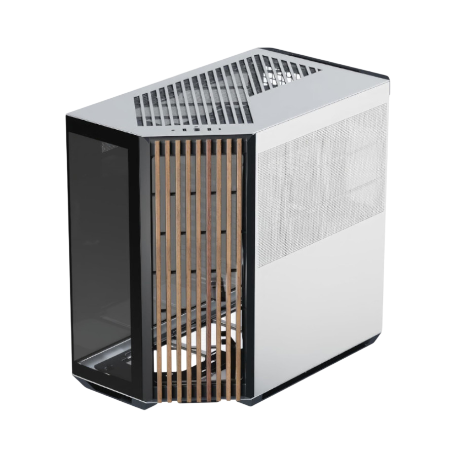 APNX V1 Dual-Chamber Mid-Tower ATX Gaming Case – Black/White