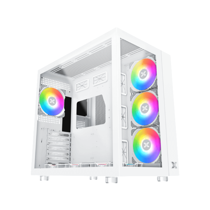 XIGMATEK Aquarius Arctic White Mid-Tower Gaming PC Case