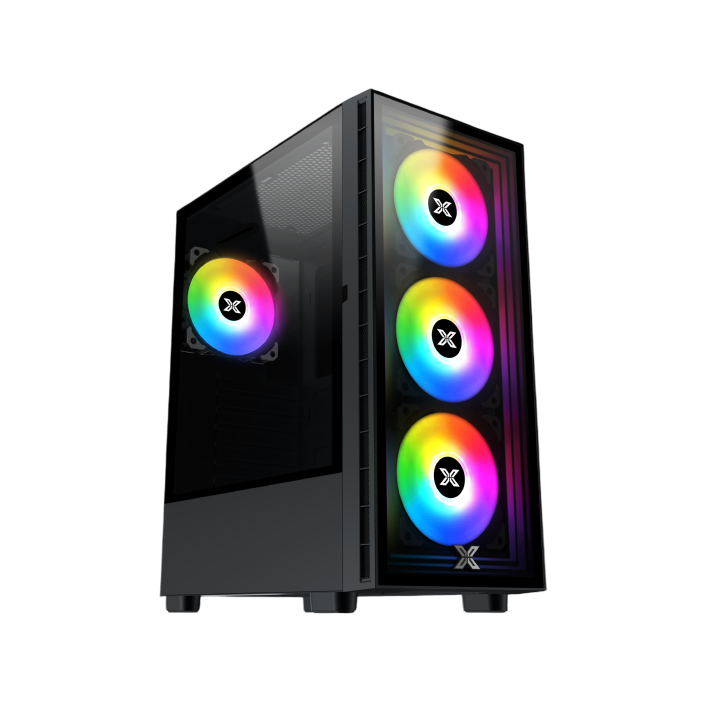 XIGMATEK PHANTOM Mid-Tower Gaming Case – Black
