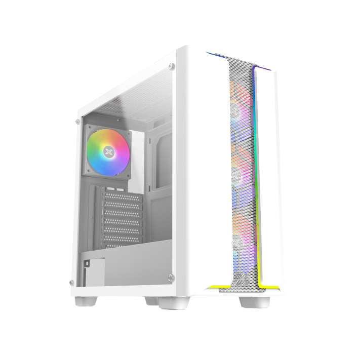 XIGMATEK Gaming Y Pro ATX Mid-Tower Gaming Case – White
