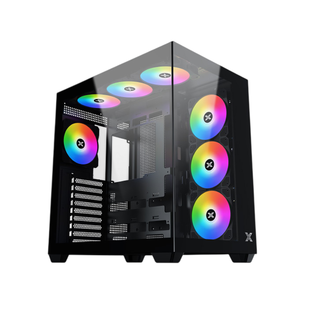 XIGMATEK Aqua V Air ARGB Mid-Tower TG ATX Gaming Case – Black