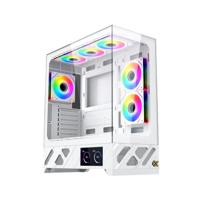 XIGMATEK ALPHARD PRO ARCTIC ATX Mid-Tower Gaming Case – White