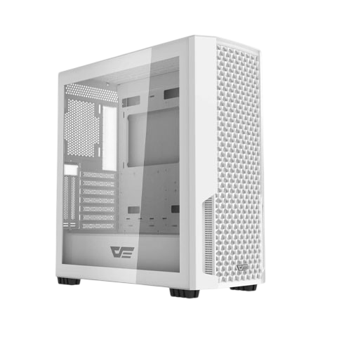 DARKFLASH DF2100 ATX Mid-Tower Gaming Case – White
