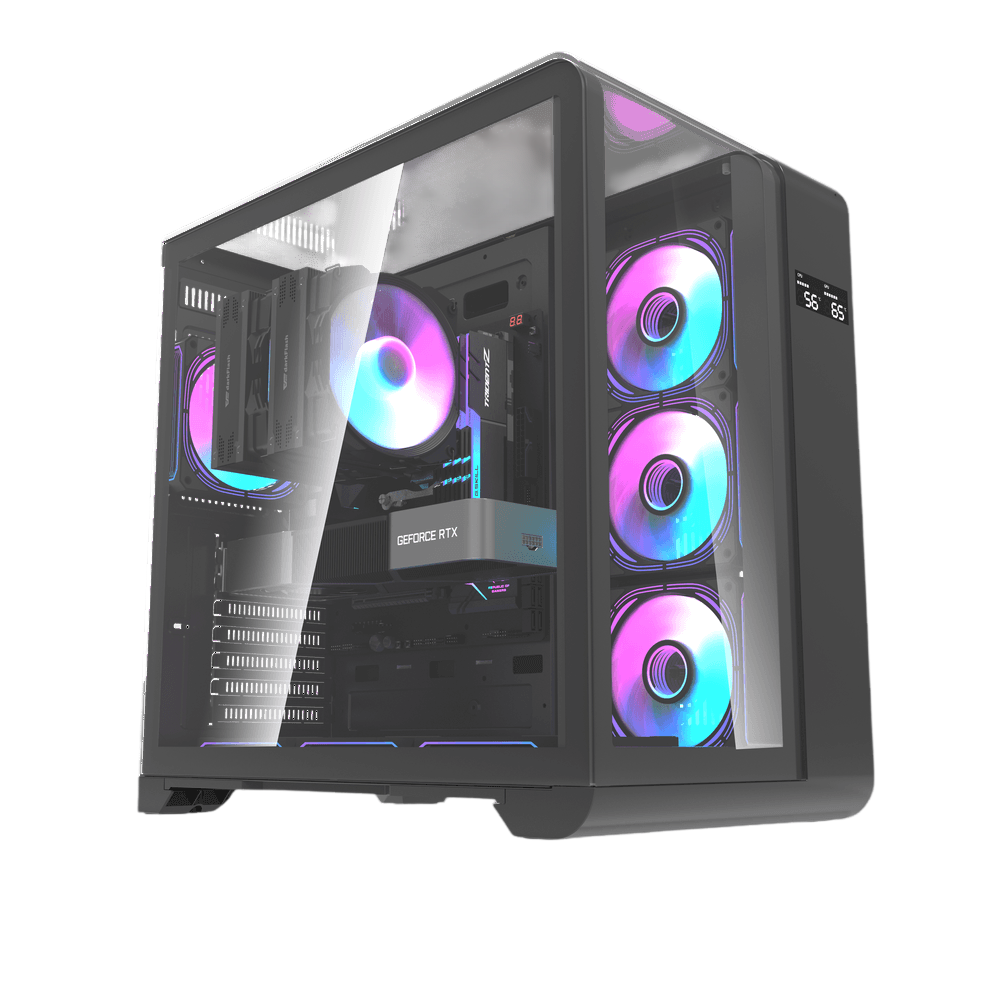 DARKFLASH L280 ATX Gaming Case – Black