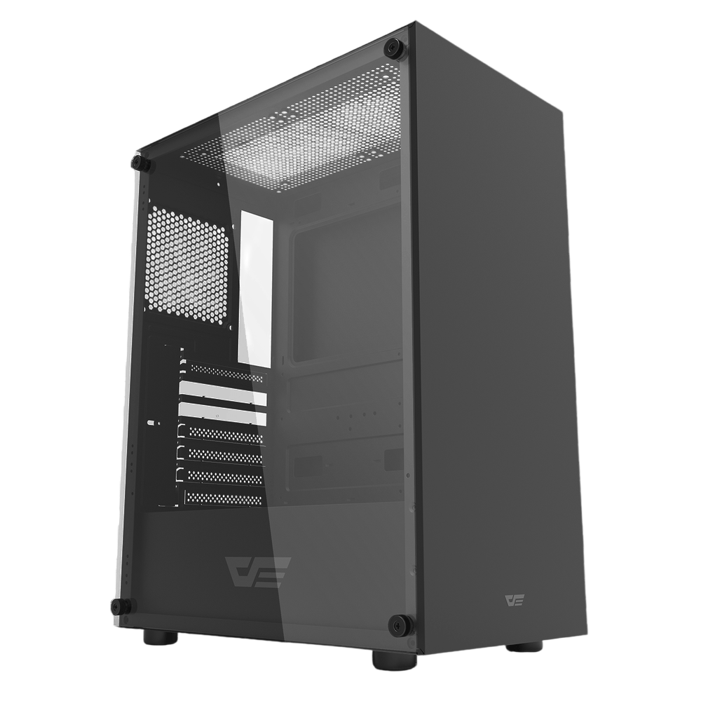 DARKFLASH DK100 ATX Mid-Tower Gaming Case – Black