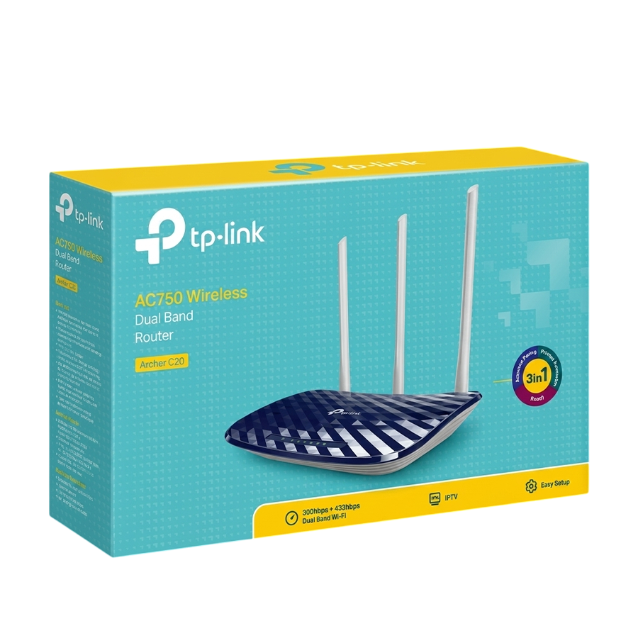TP-Link Archer C20 AC750 Wireless Dual-Band Router