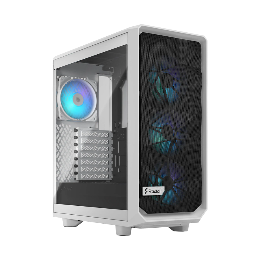 Fractal Meshify 2 Compact RGB White Tempered Mid-Tower Case