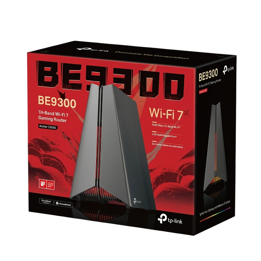 TP-Link Archer GE550 / BE9300 Tri-Band Wi-Fi 7 Gaming Router – Ultra-Fast Multi-Device Performance