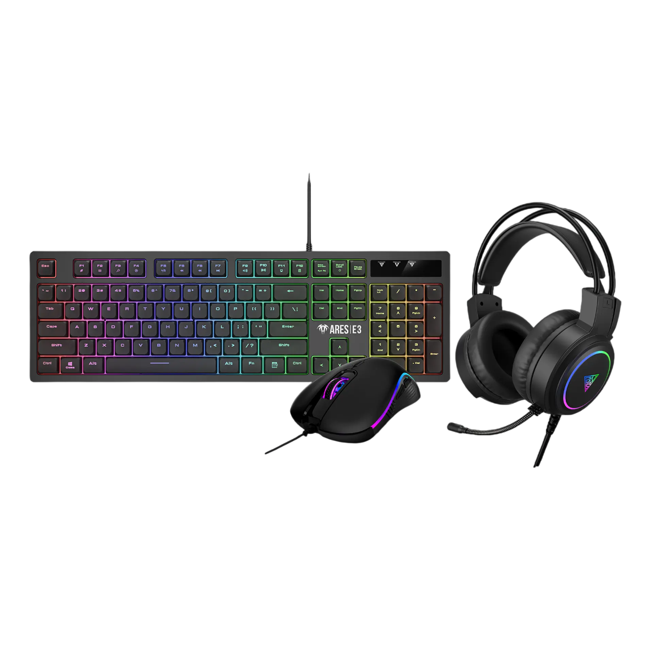 Intel Core Ultra 5 RTX 5060 White Gaming Setup – Full RGB Bundle