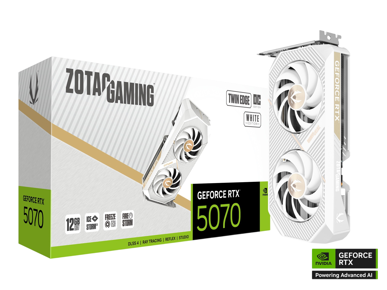ZOTAC GAMING GeForce RTX 5070 12GB TWIN EDGE OC White