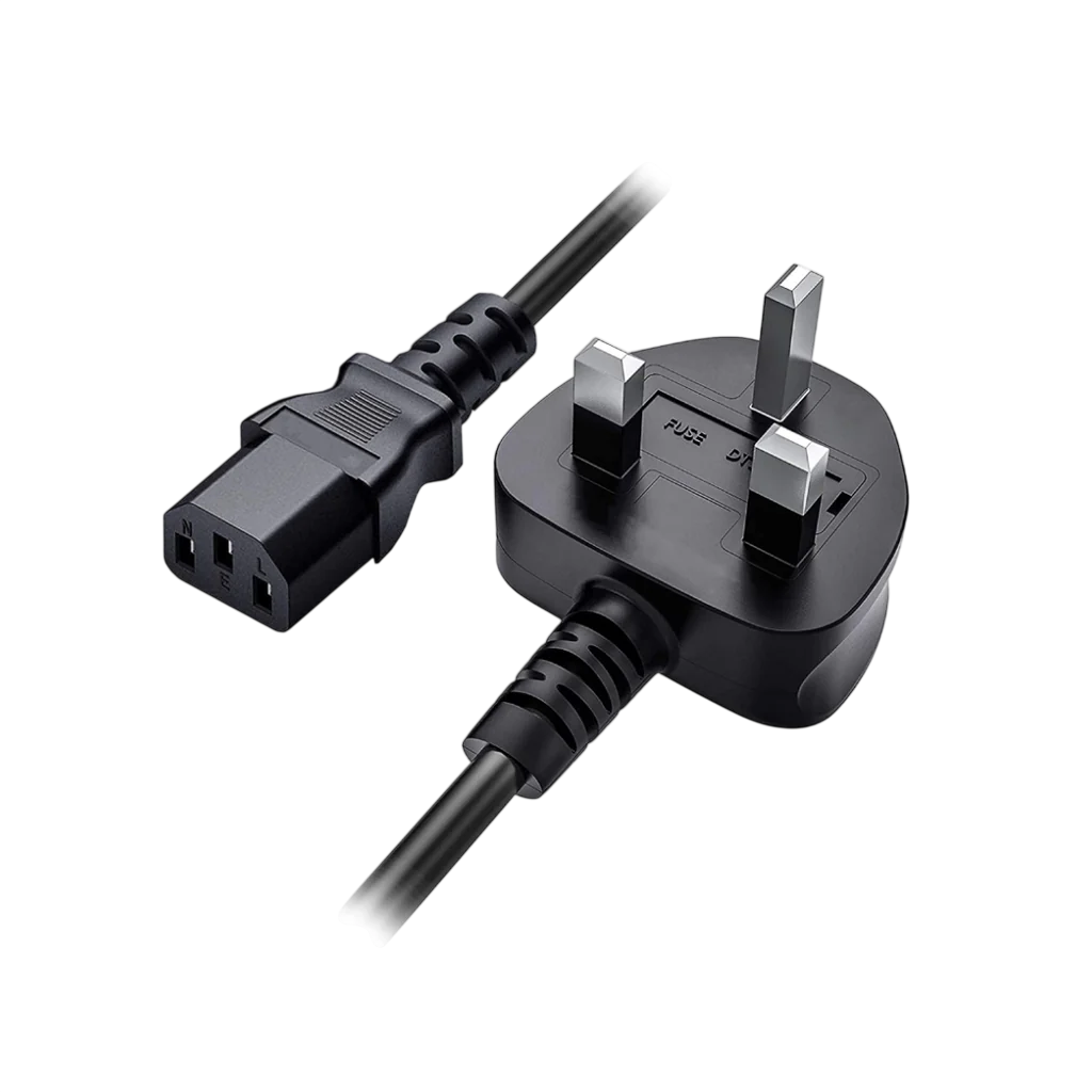 Desktop Power Cable 1.5 MTR – Standard 3-Pin AC Power Cord