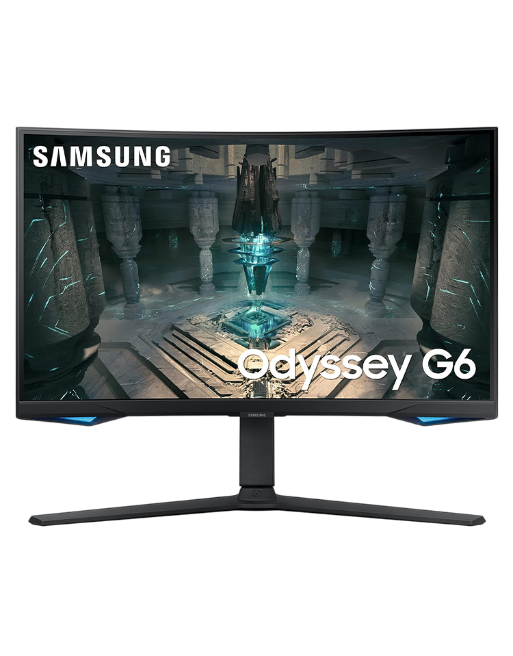 Samsung 32” Odyssey G6 LS32BG650EMXUE Gaming Monitor – QHD 240Hz, 1ms, Curved Display