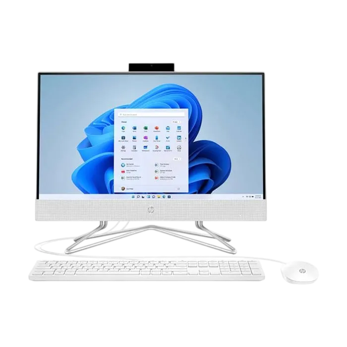 HP 200 G4 All-in-One PC White – Intel Core i3-1215U, 4GB RAM, 256GB SSD, 21.5" FHD Display, DOS