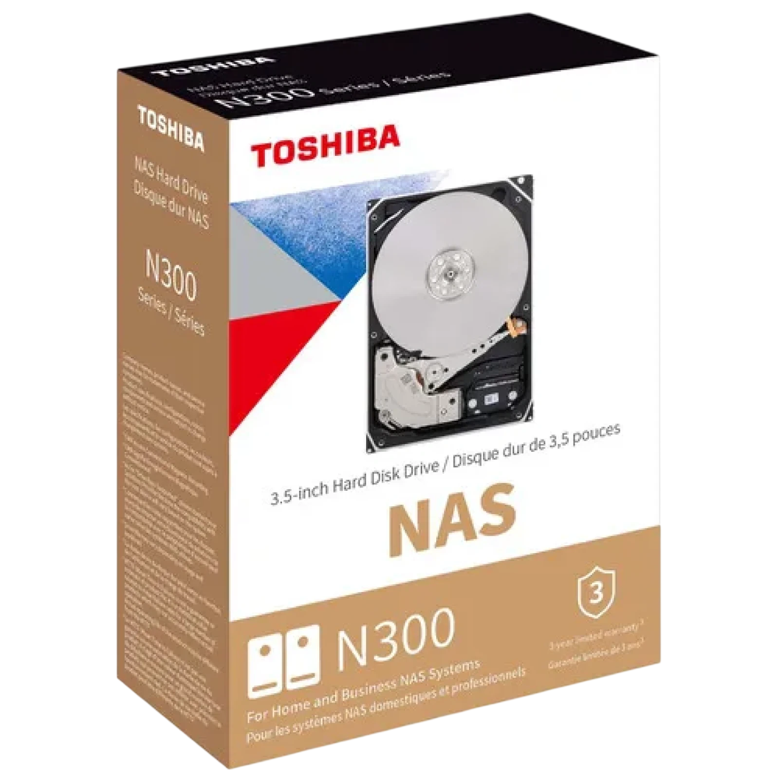 Toshiba N300 6TB NAS Internal Hard Drive – 3.5" SATA, 7200 RPM