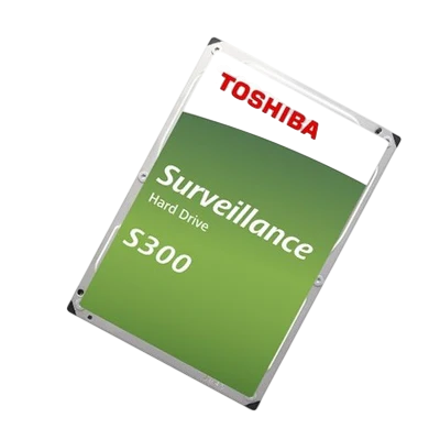 Toshiba S300 AI Surveillance Hard Drive – 16TB, 3.5" SATA HDD for Security Systems