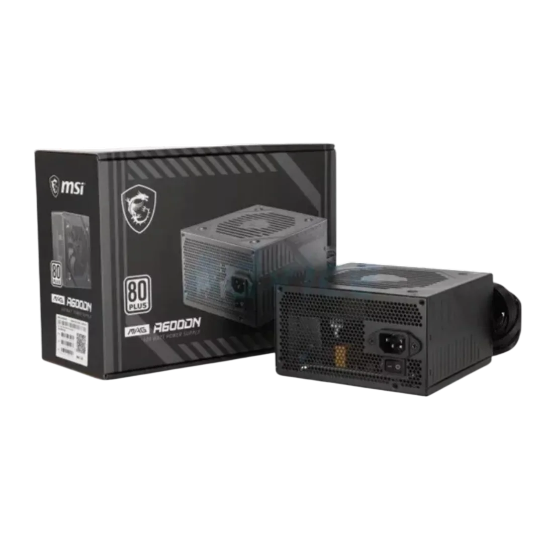 MSI MAG A600DN Power Supply – 600W 80 Plus Bronze ATX PSU