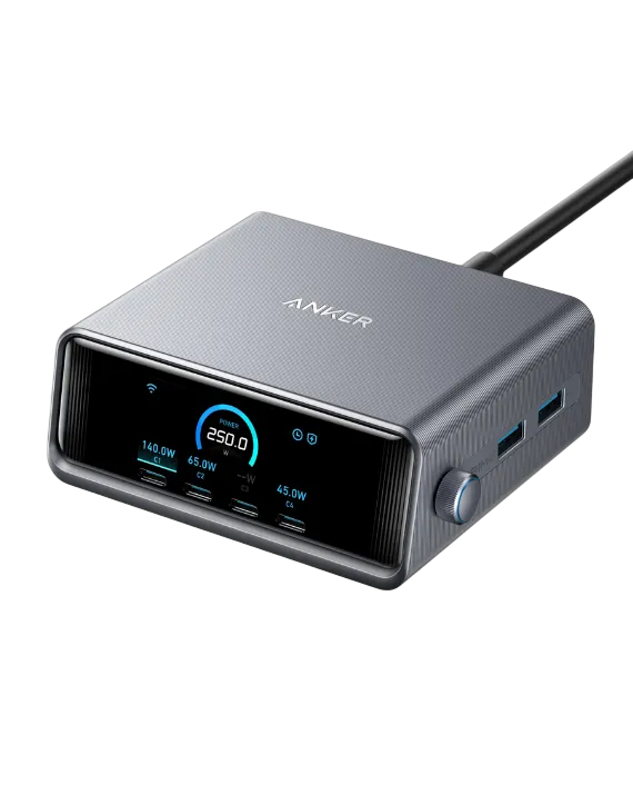 Anker Prime 250W GaN Charger – 6-Port Fast Charging Hub A2345241