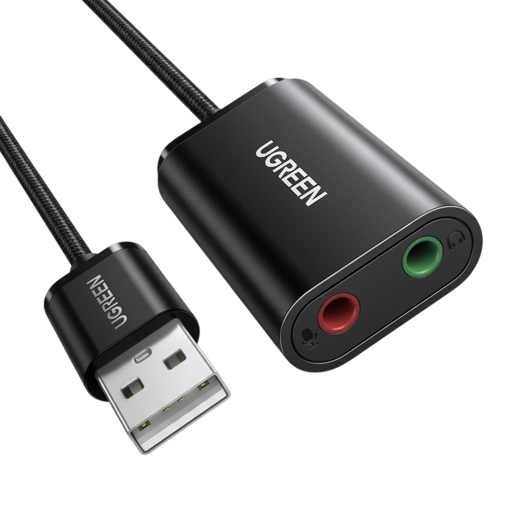 UGREEN USB 2.0 External Stereo Sound Adapter – US205 (P/N 30724)