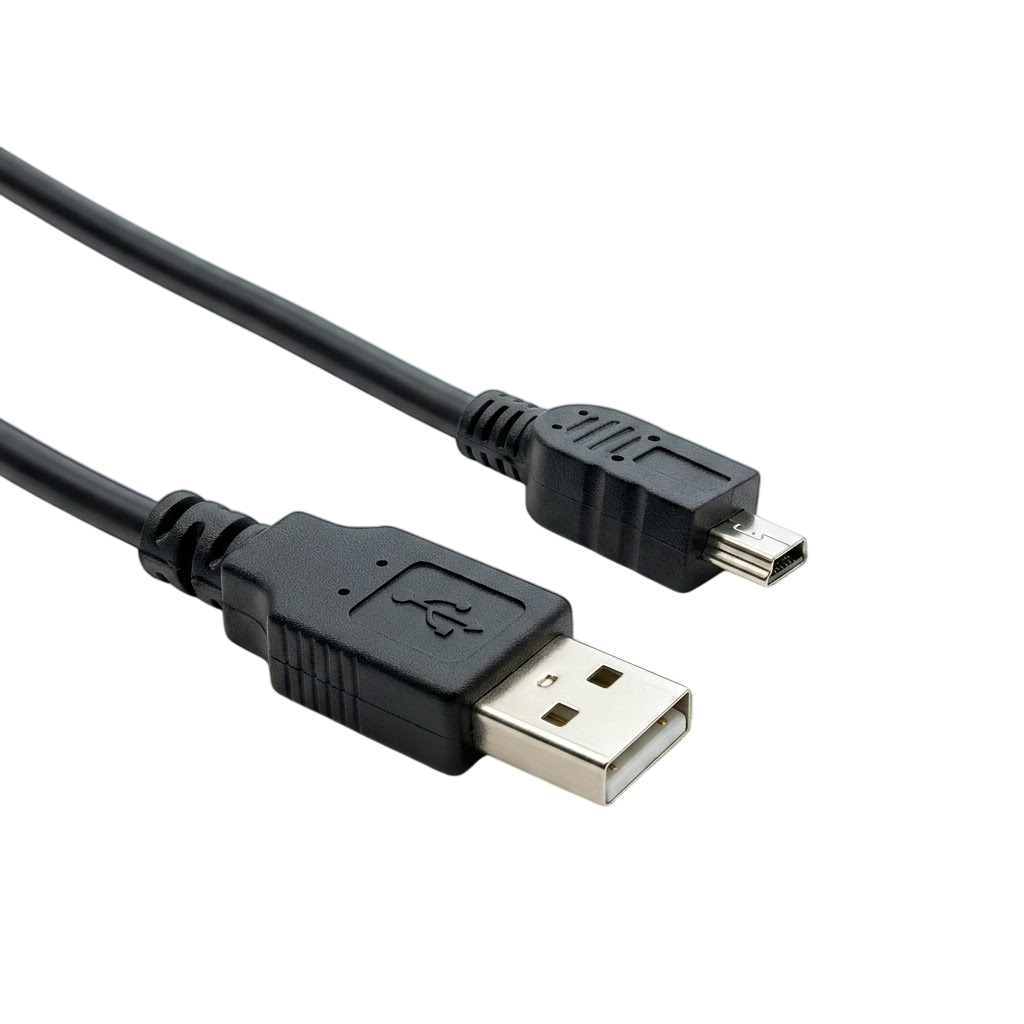 Haysenser USB 2.0 AM to Mini 5-Pin Cable – 1.8m Data & Charging Cable