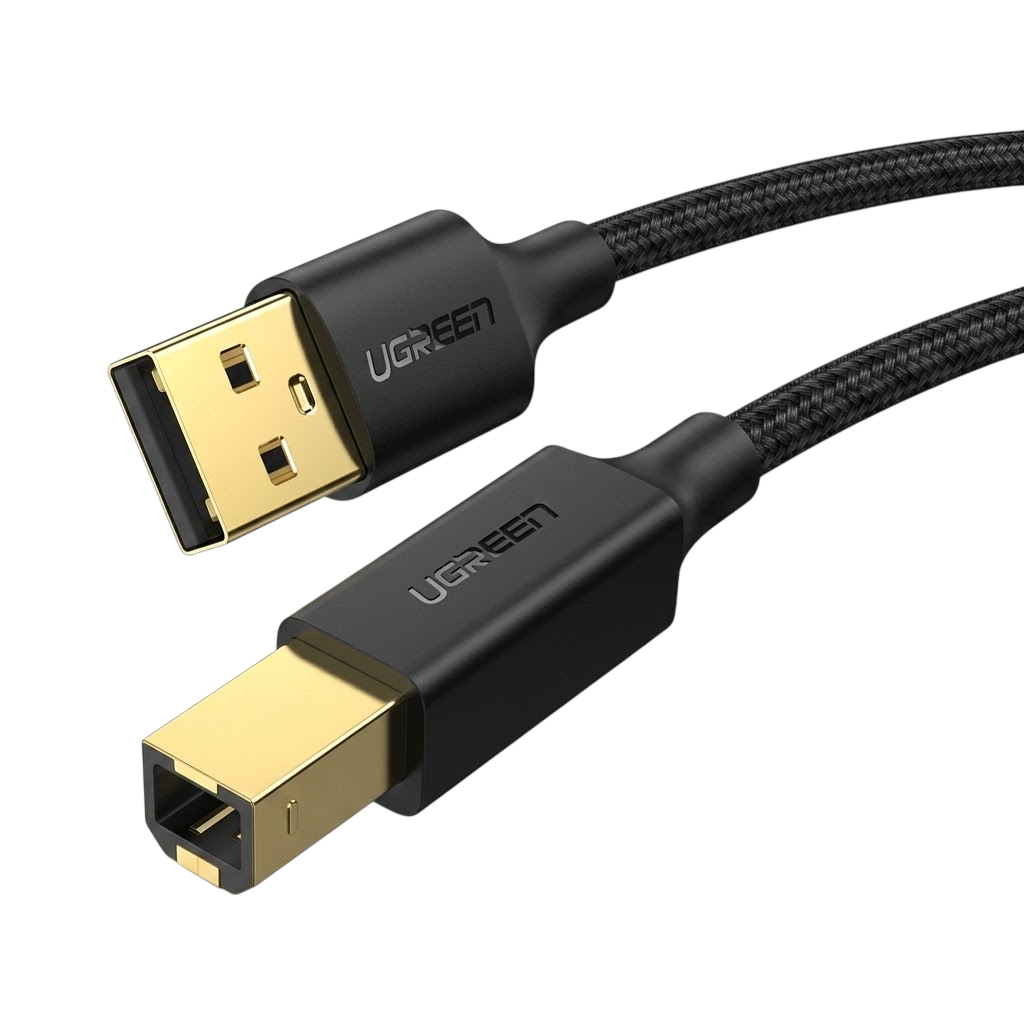 UGREEN USB 2.0 A Male to B Male Printer Cable – 1M (US135 / 10350)