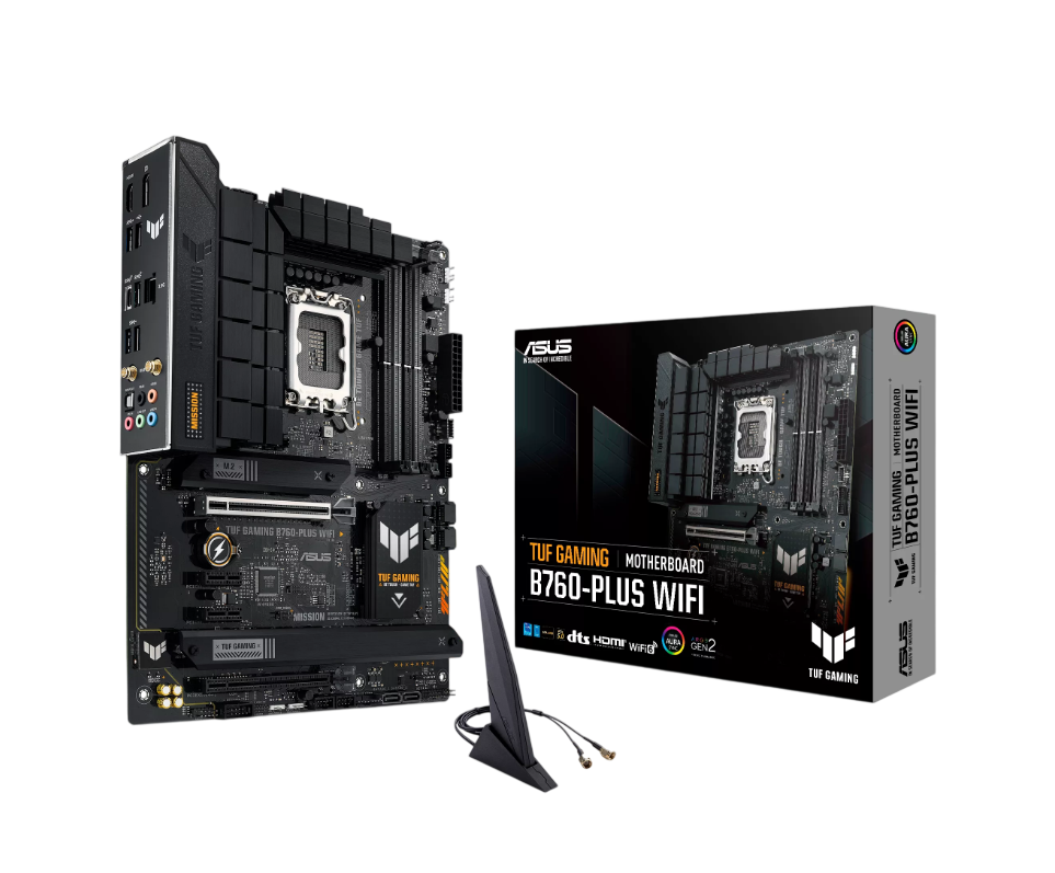 ASUS TUF Gaming B760-Plus WiFi Motherboard – Intel LGA 1700, DDR5, ATX Gaming Board