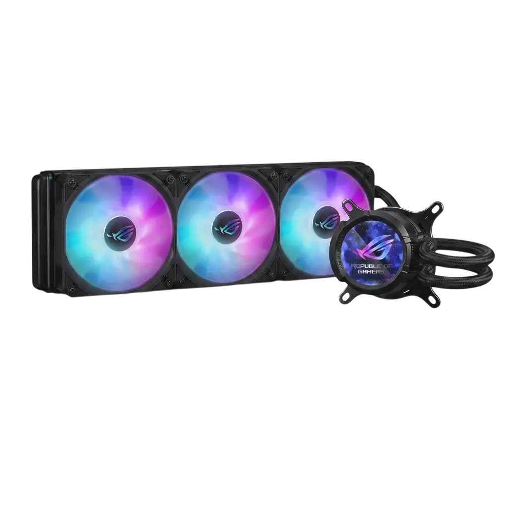 ASUS ROG Strix LC III 360 Black AIO CPU Liquid Cooler with LCD Display
